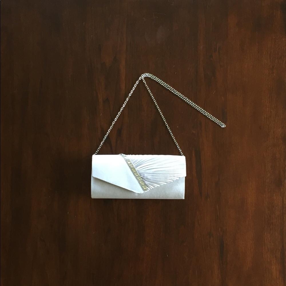 Satin Clutch with Chain
